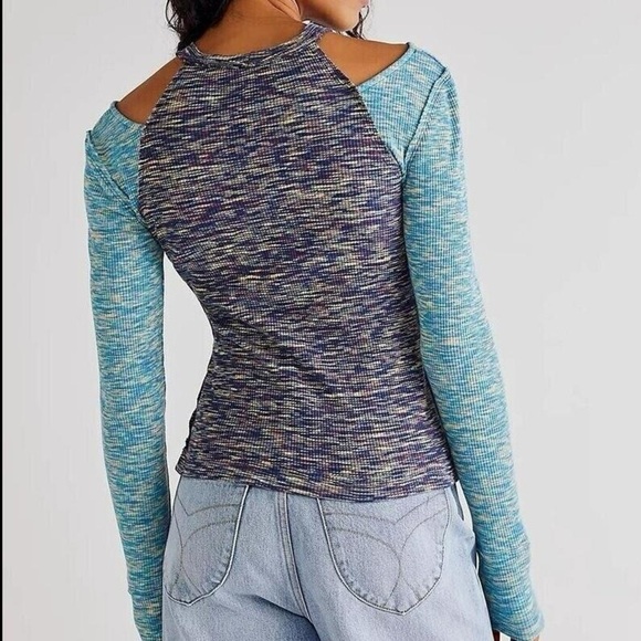 NWT Free People | Cold Shoulder Knit Top – Size Large – We The Free - Picture 6 of 6